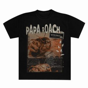 Papa Roach T-Shirt Scraps S to L for Men black