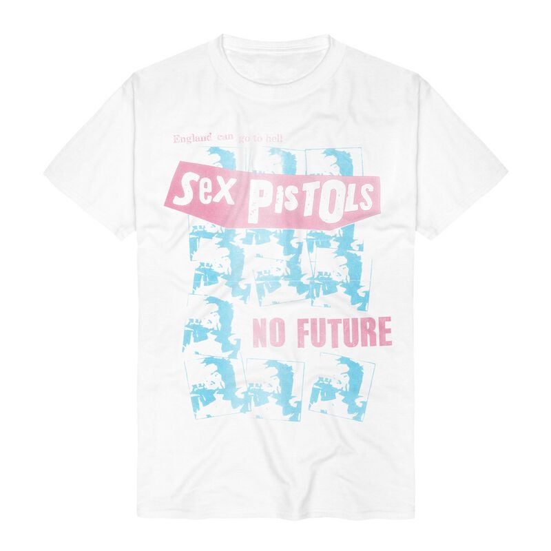 Sex Pistols T-Shirt No Future S to 3XL for Men white
