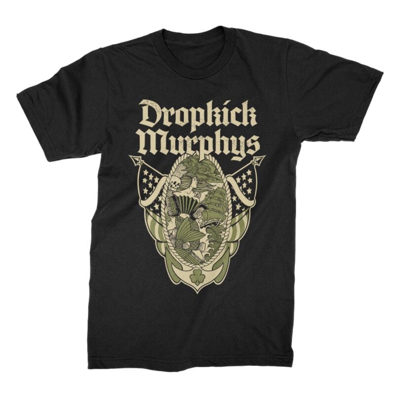 Dropkick Murphys T-Shirt Siren S to XXL for Men black