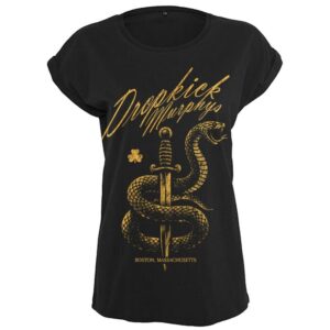 Dropkick Murphys T-Shirt Serpent & Dagger S to XL for Women black