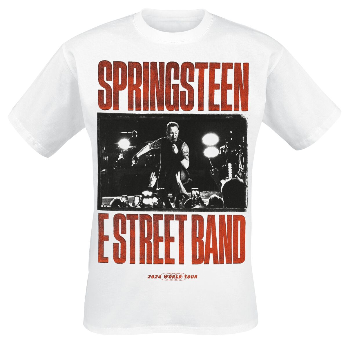 Bruce Springsteen T-Shirt E Street Band S to XXL for Men white