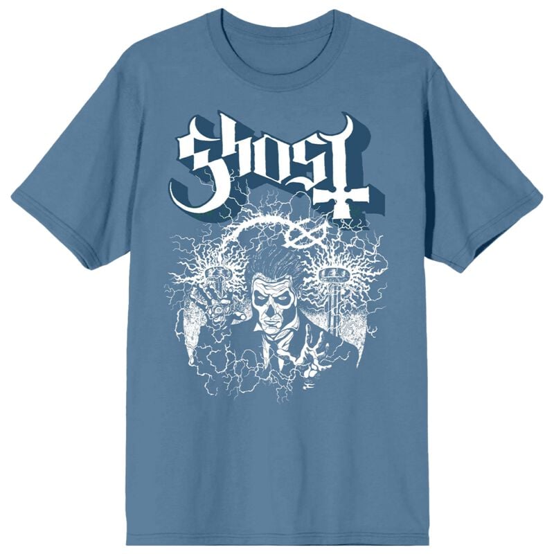 Ghost T-Shirt Blacklight Blue S to 4XL for Men blue