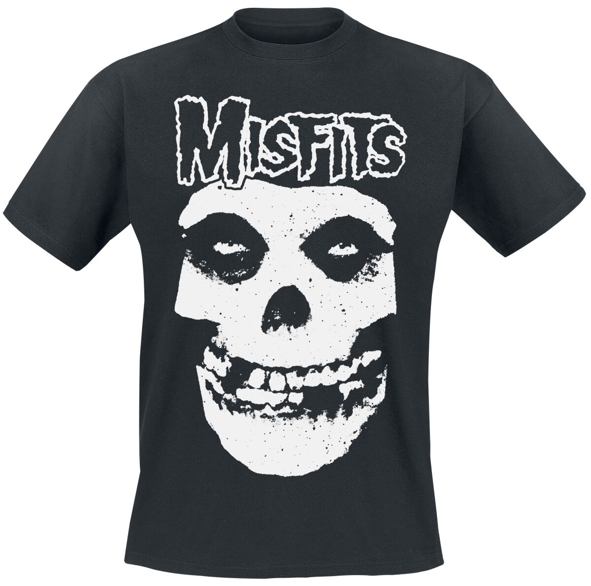 Misfits T-Shirt White Logo L to 4XL for Men black