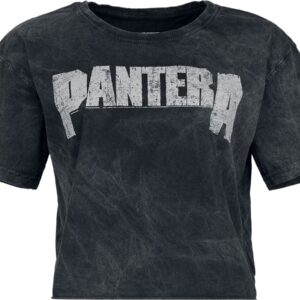 Pantera T-Shirt Logo L to 4XL for Women black