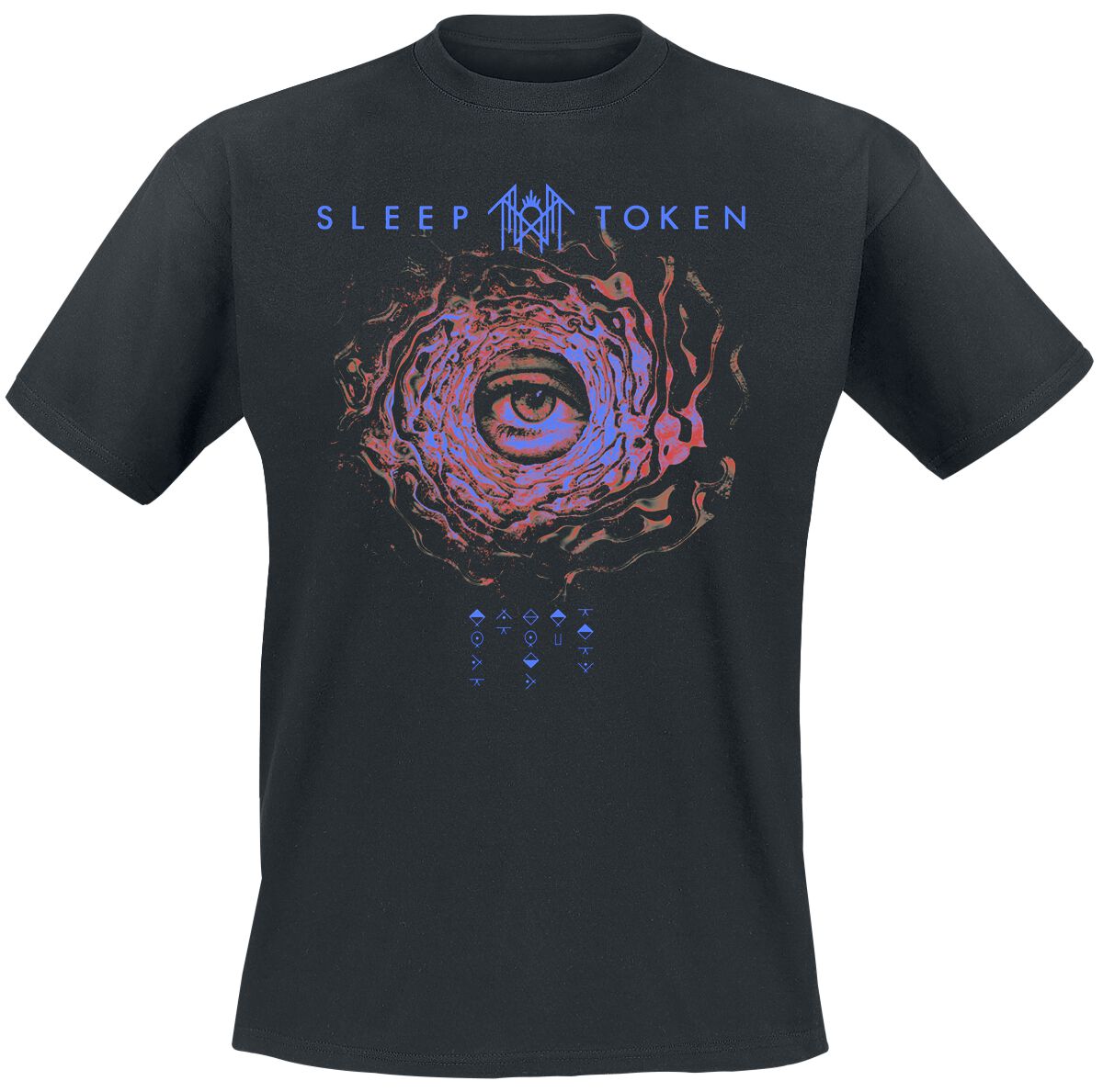Sleep Token T-Shirt Vortex Eye M to XL for Men black