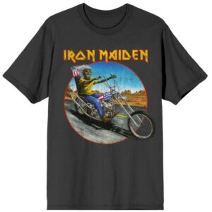 Iron Maiden T-Shirt Road Biker S to 4XL for Men charcoal