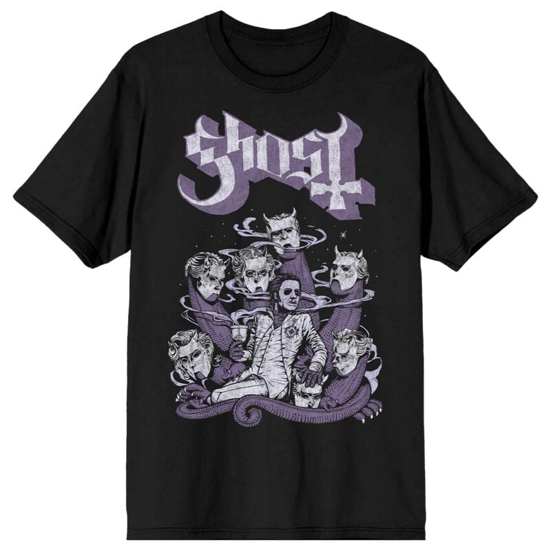Ghost T-Shirt Tentacle Throne S to 4XL for Men black