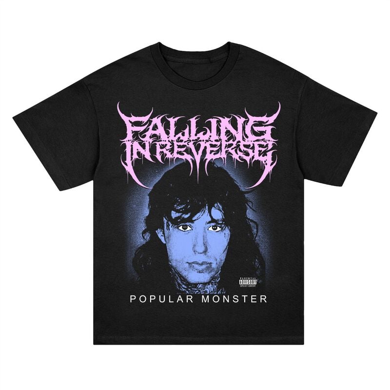 Falling In Reverse T-Shirt Monster Creature M to XXL for Men black
