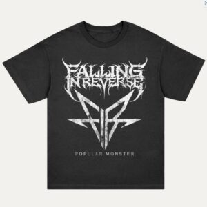 Falling In Reverse T-Shirt Popular Monster Logo S to XXL for Men black