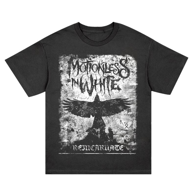 Motionless In White T-Shirt Reincarnate Crow S to XXL for Men black