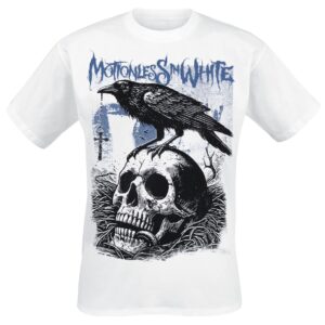 Motionless In White T-Shirt Crow S to XXL for Men white