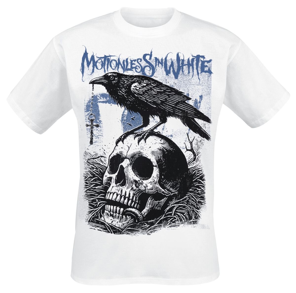 Motionless In White T-Shirt Crow S to XXL for Men white