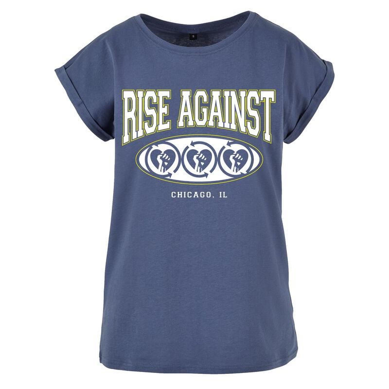Rise Against T-Shirt HC Old School S to XL for Women blue