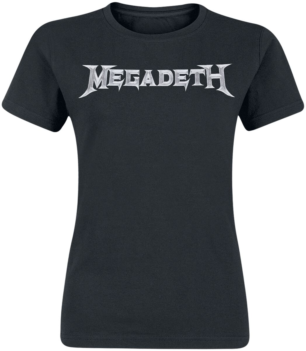 Megadeth T-Shirt Logo L to XXL for Women black
