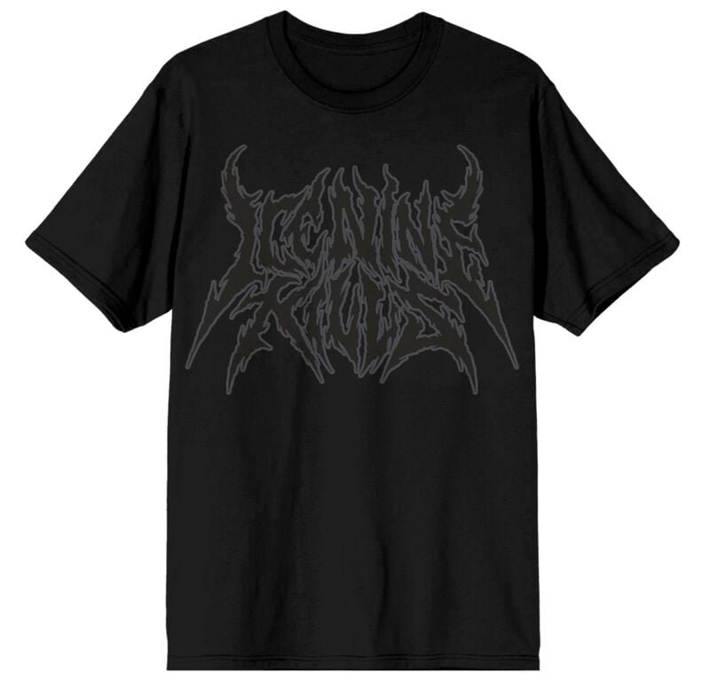 Ice Nine Kills T-Shirt Black On Black Puff Print S to L for Men black