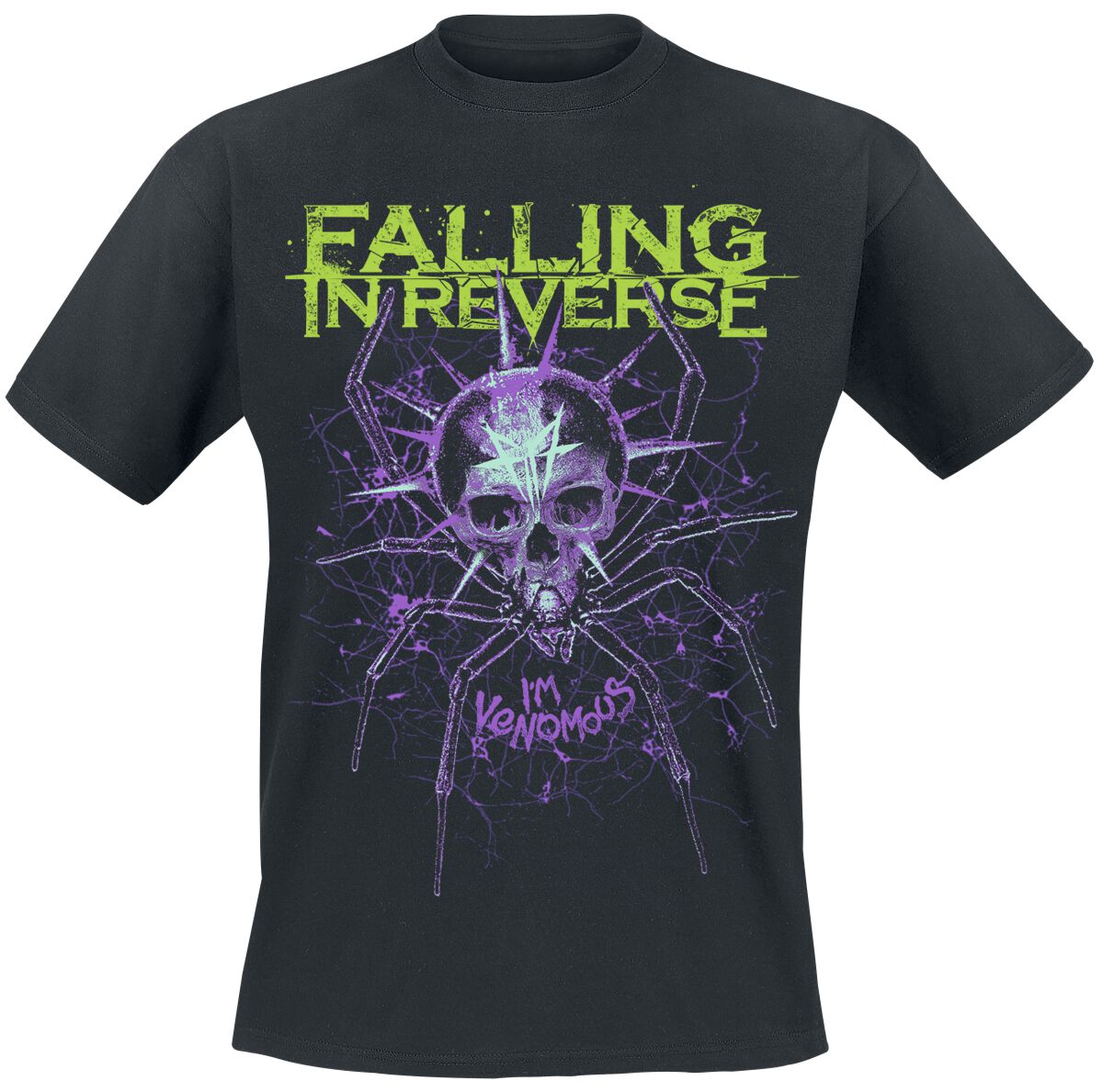 Falling In Reverse T-Shirt Spider S to 4XL for Men black
