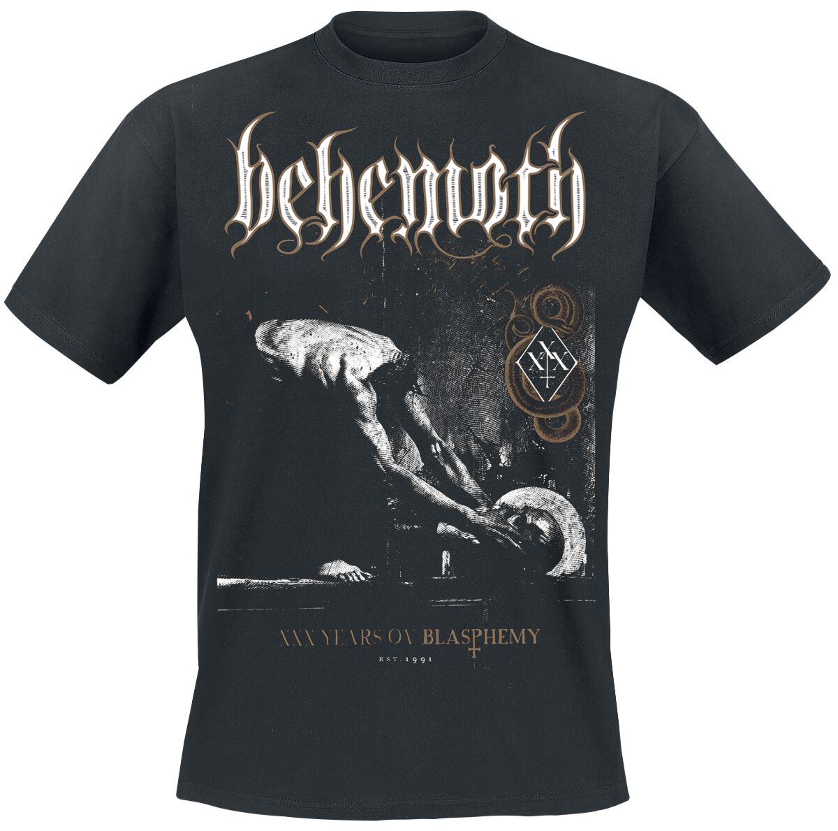 Behemoth T-Shirt Through Fire We Walk S to L for Men black