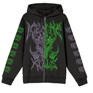 Ice Nine Kills Hoodie Jacket Black Metal Split S to 4XL for Men black