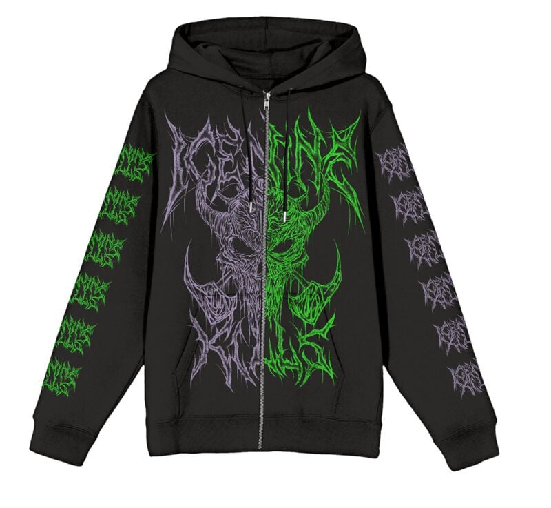 Ice Nine Kills Hoodie Jacket Black Metal Split S to 4XL for Men black