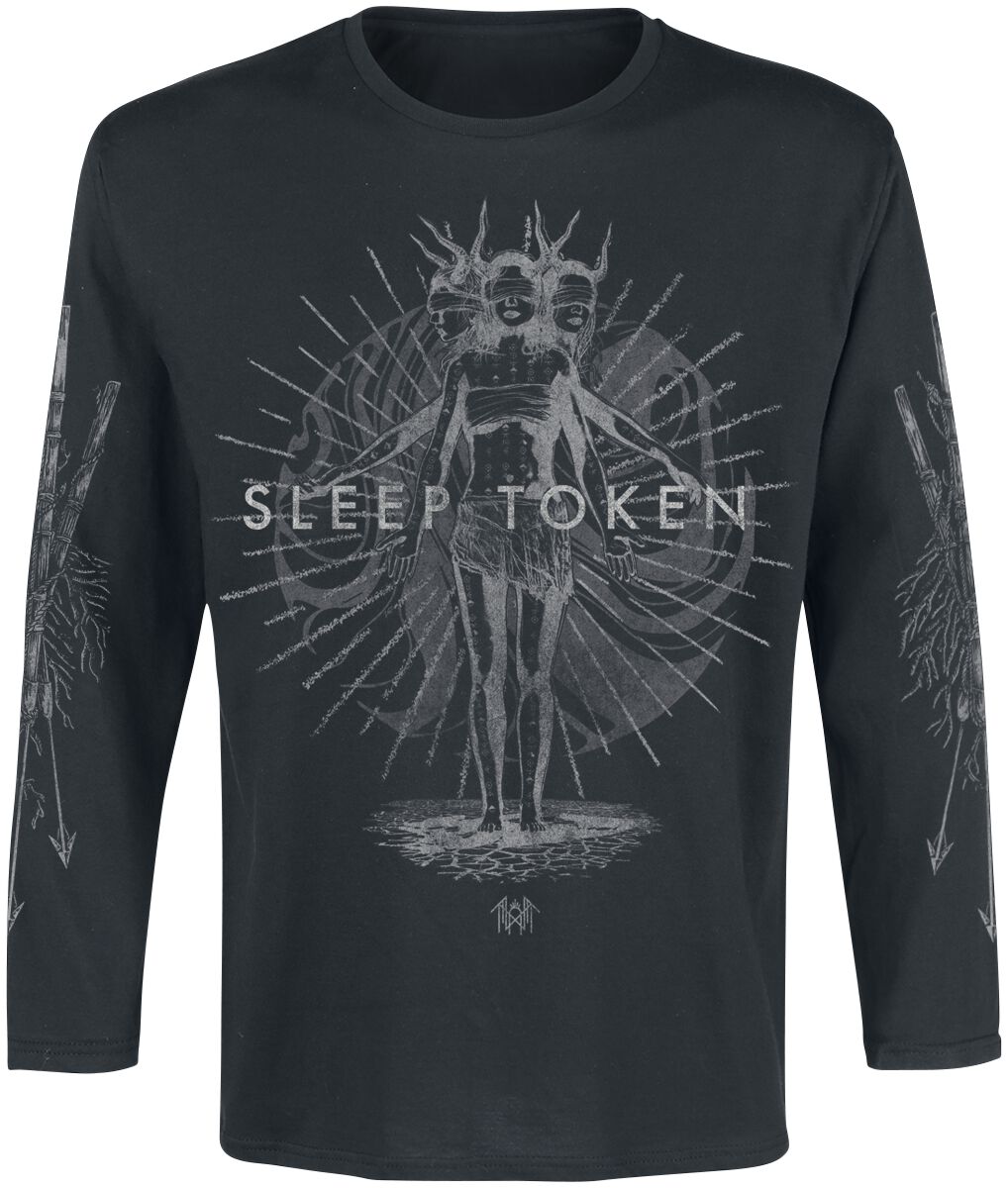 Sleep Token Long-sleeve Shirt Rain Mineral S to XXL for Men black