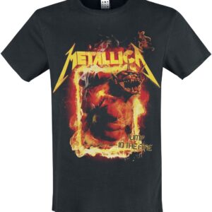Metallica T-Shirt Amplified Collection Jump In The Fire S to XL for Men black