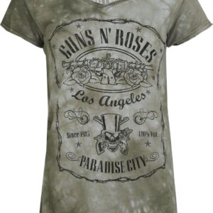 Guns N' Roses T-Shirt Paradise City S to 4XL for Women khaki