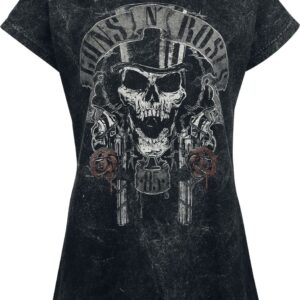 Guns N' Roses T-Shirt Top Hat S to 4XL for Women black