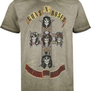 Guns N' Roses T-Shirt Appetite Cross S to 4XL for Men green