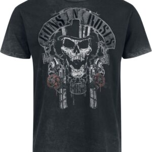 Guns N' Roses T-Shirt Top Hat S to 4XL for Men grey