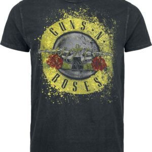 Guns N' Roses T-Shirt Bullet Logo S to 4XL for Men anthracite