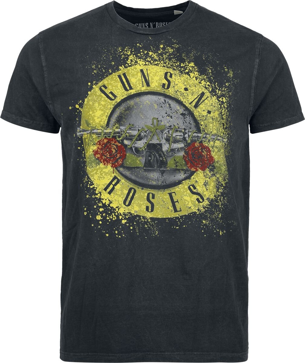 Guns N' Roses T-Shirt Bullet Logo S to 4XL for Men anthracite