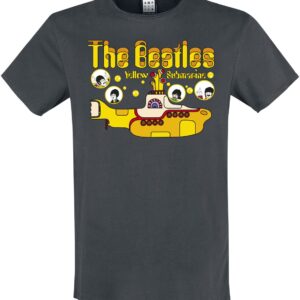 The Beatles T-Shirt Amplified Collection Yellow Submarine Bubbles S to XXL for Men charcoal