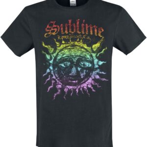 Sublime T-Shirt Amplified Collection Ombre Sun S to 3XL for Men black
