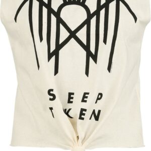 Sleep Token Top Amplified Collection Crystalina Logo S to XL for Women off white