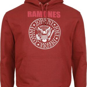 Ramones Hoodie Classic Crest S to L for Men red