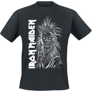 Iron Maiden T-Shirt Eponymous Vertical Logo S to 4XL for Men black