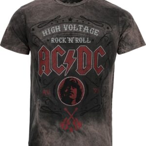 AC/DC T-Shirt Pinstripe S to 4XL for Men grey