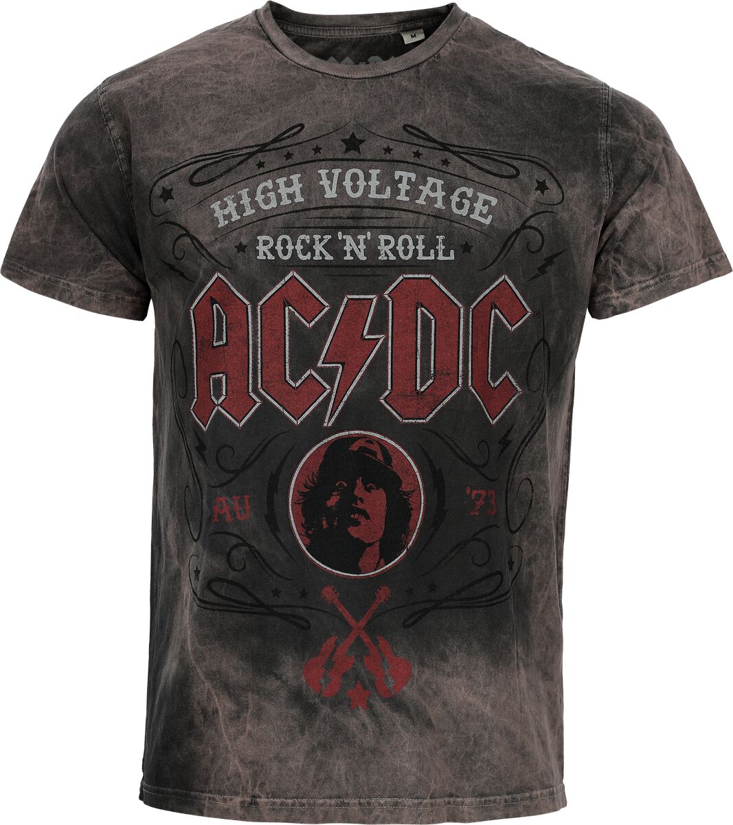 AC/DC T-Shirt Pinstripe S to 4XL for Men grey