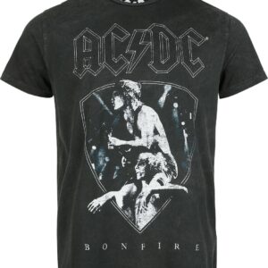 AC/DC T-Shirt Bonfire S to 4XL for Men grey