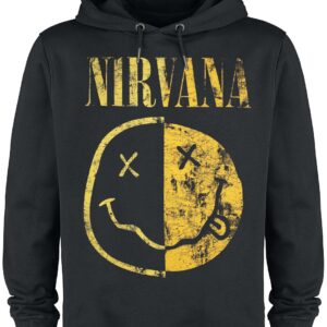 Nirvana Hoodie Amplified Collection Spliced Smiley XS to 3XL for Men black