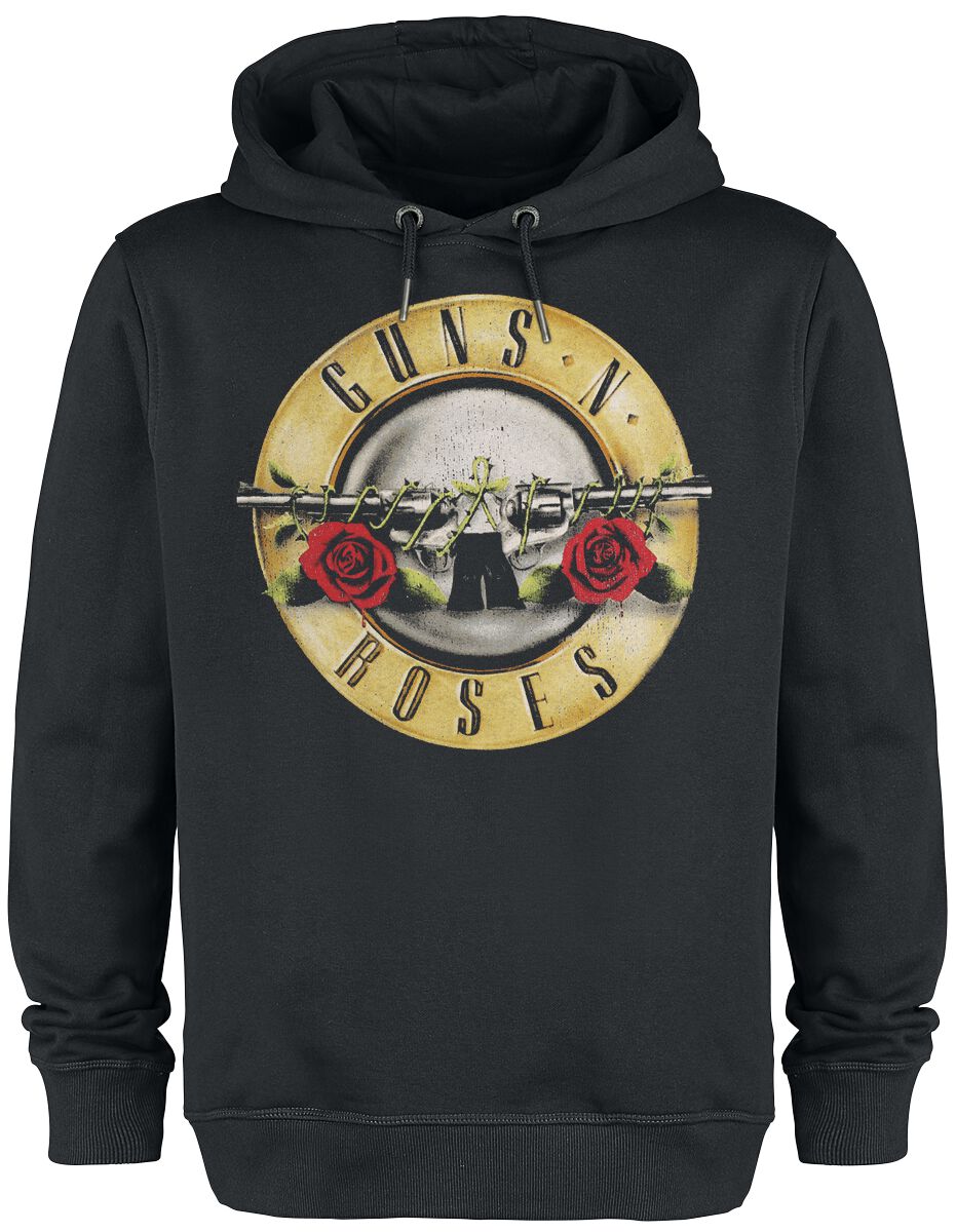 Guns N' Roses Hoodie Amplified Collection Drum XS to 3XL for Men black