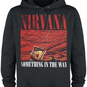 Nirvana Hoodie Amplified Collection Something In The Way XS to 3XL for Men black