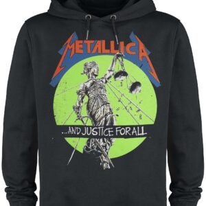Metallica Hoodie Amplified Collection No Justice For All XS to 3XL for Men black
