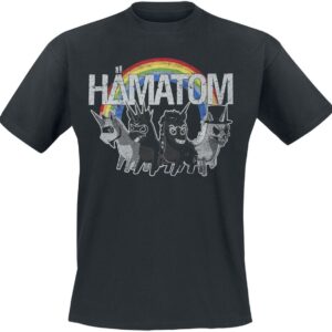 Hämatom T-Shirt Einhorn M to XL for Men black
