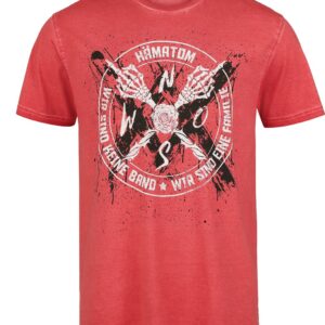 Hämatom T-Shirt Band S to XXL for Men red