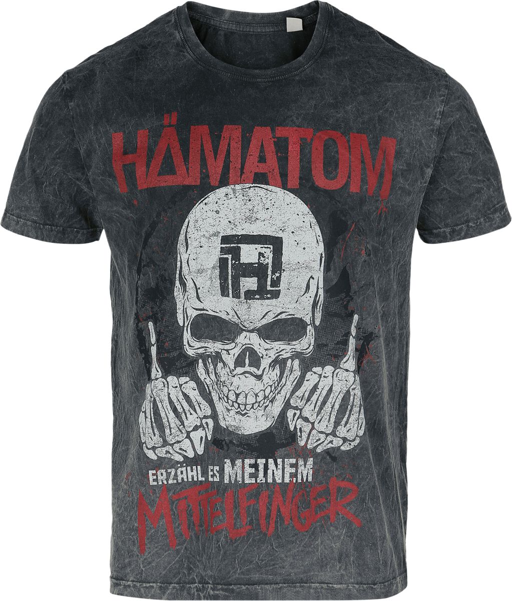 Hämatom T-Shirt Erzähl S to 4XL for Men grey