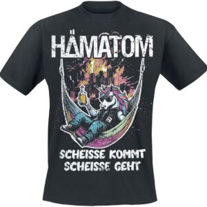 Hämatom T-Shirt Scheisse kommt, Scheisse geht S to XXL for Men black