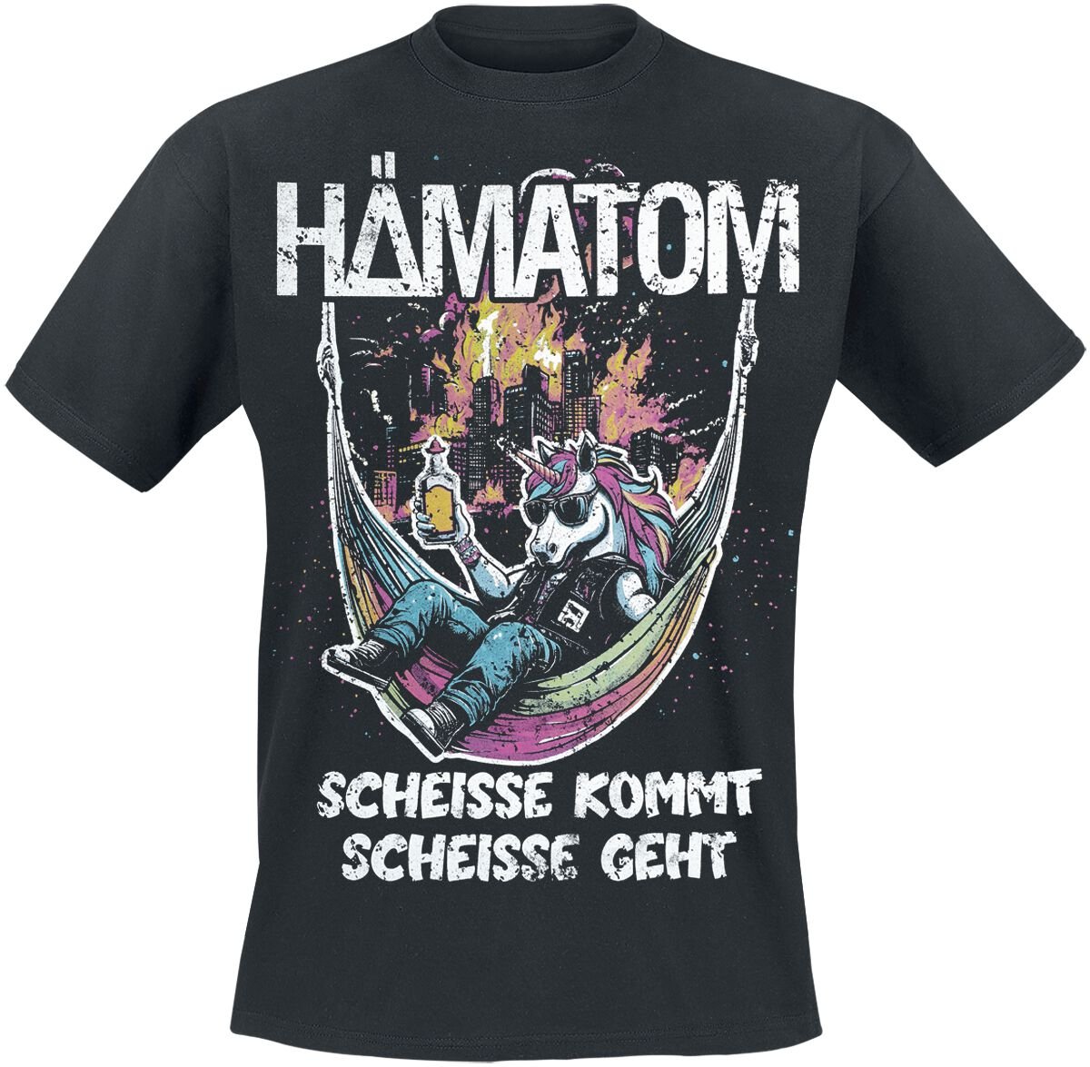 Hämatom T-Shirt Scheisse kommt, Scheisse geht S to XXL for Men black