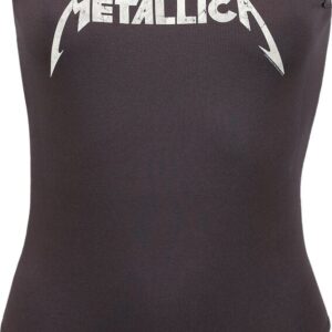 Metallica Body Amplified Collection Logo XS to XL for Women charcoal