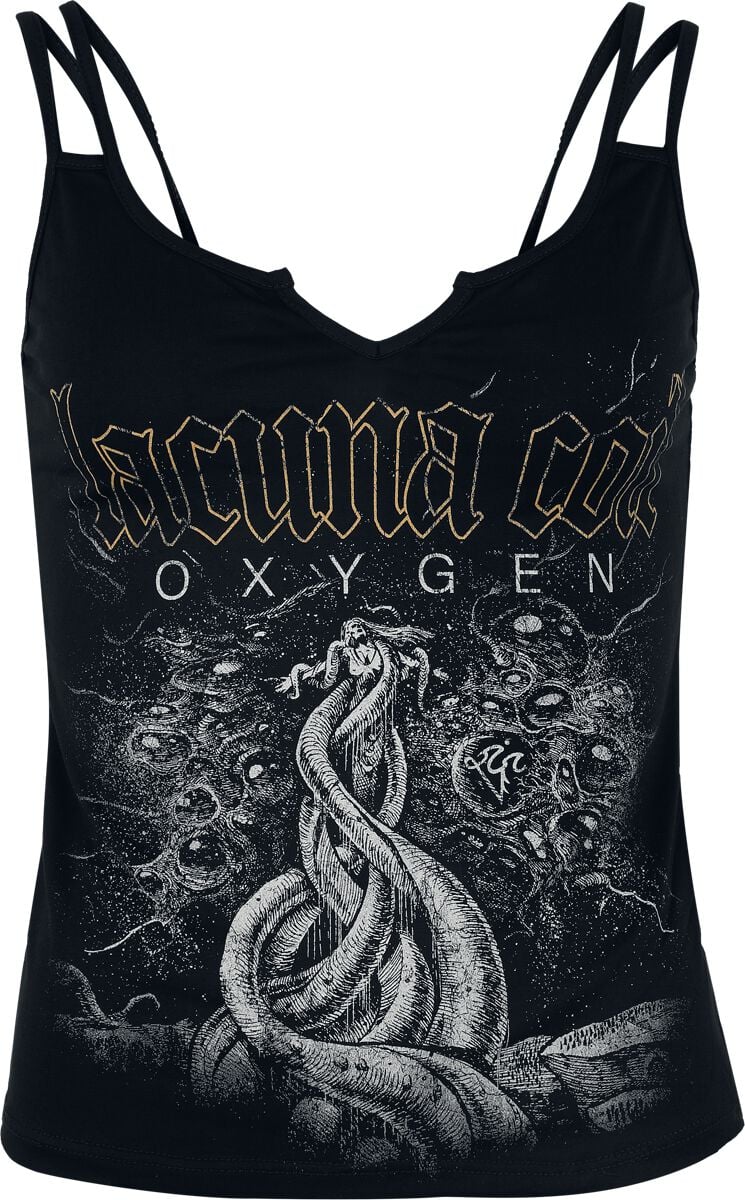 Lacuna Coil Top Oxygen S to XXL for Women black